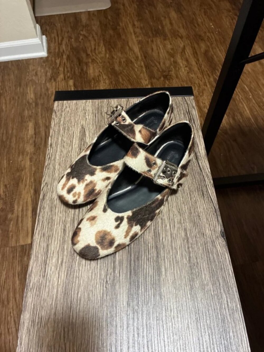Cow Print Flats Size 8